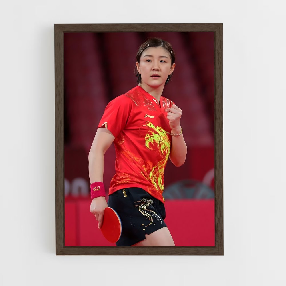Poster Chen meng – affiche Tennis de table (vue 5)
